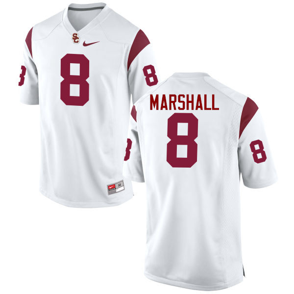 Men #8 Iman Marshall USC Trojans College Football Jerseys-White